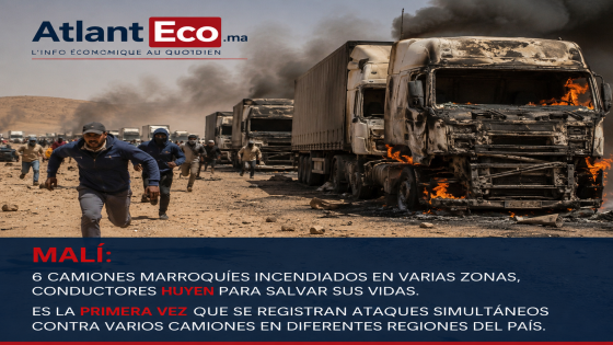 Malí: seis camiones marroquíes incendiados en ataques simultáneos